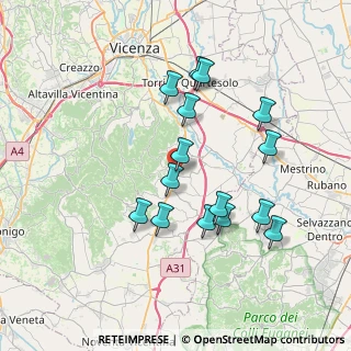 Mappa Castegnero, 36020 Castegnero VI, Italia (6.92267)