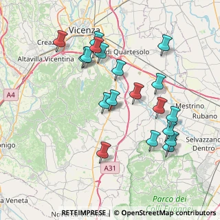 Mappa Castegnero, 36020 Castegnero VI, Italia (7.83421)