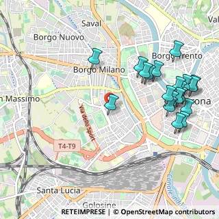 Mappa Via Cristofoli, 37138 Verona VR, Italia (1.1715)