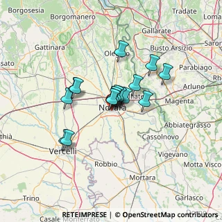 Mappa Via Monsignore Lino Cassani, 28100 Novara NO, Italia (9.01765)