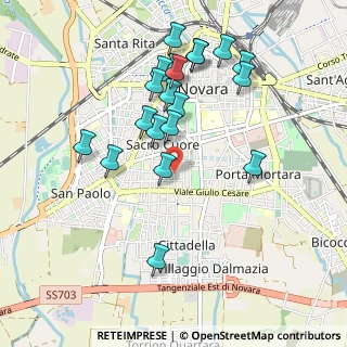 Mappa Via Monsignore Lino Cassani, 28100 Novara NO, Italia (0.963)