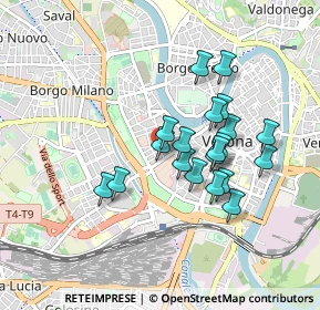 Mappa Via Luigi Settembrini, 37123 Verona VR, Italia (0.7345)
