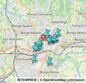 Mappa Via Luigi Settembrini, 37123 Verona VR, Italia (1.10167)