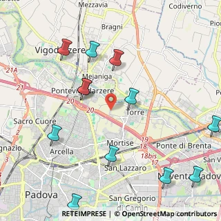 Mappa Via Salvatore Manca, 35133 Padova PD, Italia (2.5575)