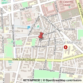 Mappa Via Gorizia, 26, 28100 Novara, Novara (Piemonte)