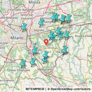 Mappa Via S. Carlo Borromeo, 20068 Peschiera Borromeo MI, Italia (7.63316)