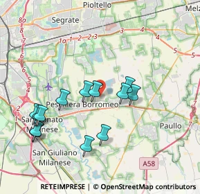 Mappa Via S. Carlo Borromeo, 20068 Peschiera Borromeo MI, Italia (3.79769)