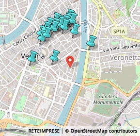 Mappa Via S. Angela Merici, 37121 Verona VR, Italia (0.513)