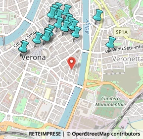 Mappa Via S. Angela Merici, 37121 Verona VR, Italia (0.5795)