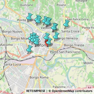 Mappa Via S. Angela Merici, 37121 Verona VR, Italia (1.55722)