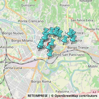 Mappa Via S. Angela Merici, 37121 Verona VR, Italia (1.08313)