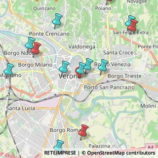 Mappa Via S. Angela Merici, 37121 Verona VR, Italia (2.66769)