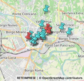 Mappa Via S. Angela Merici, 37121 Verona VR, Italia (0.967)