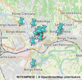 Mappa Via S. Angela Merici, 37121 Verona VR, Italia (1.25545)