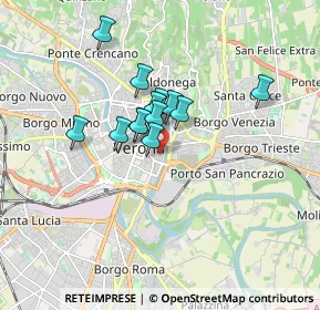 Mappa Via S. Angela Merici, 37121 Verona VR, Italia (1.17462)