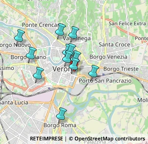 Mappa Via S. Angela Merici, 37121 Verona VR, Italia (1.46333)