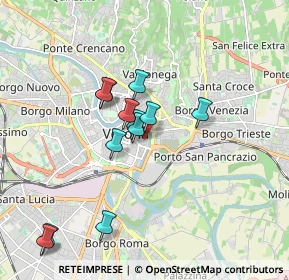 Mappa Via S. Angela Merici, 37121 Verona VR, Italia (1.60333)