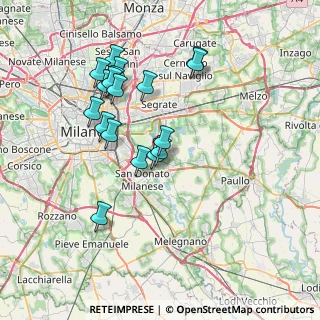 Mappa Via Guglielmo Marconi, 20068 Peschiera Borromeo MI, Italia (7.03)