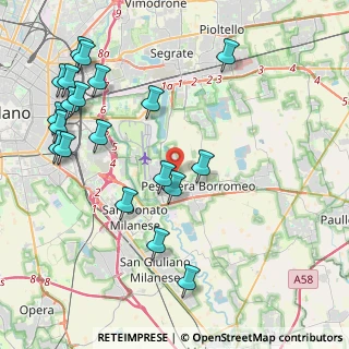 Mappa Via Guglielmo Marconi, 20068 Peschiera Borromeo MI, Italia (4.956)