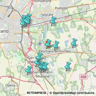 Mappa Via Guglielmo Marconi, 20068 Peschiera Borromeo MI, Italia (4.44)