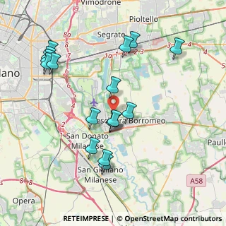 Mappa Via Guglielmo Marconi, 20068 Peschiera Borromeo MI, Italia (3.97765)