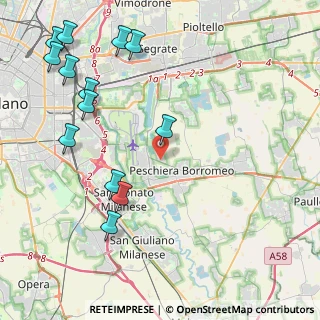 Mappa Via Guglielmo Marconi, 20068 Peschiera Borromeo MI, Italia (5.33)