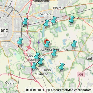 Mappa Via Guglielmo Marconi, 20068 Peschiera Borromeo MI, Italia (4.14846)
