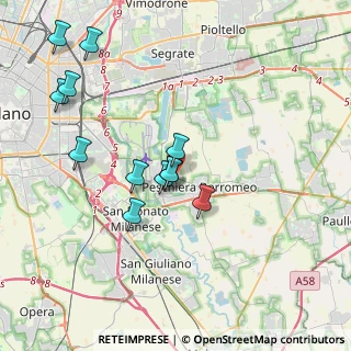 Mappa Via Guglielmo Marconi, 20068 Peschiera Borromeo MI, Italia (3.7825)