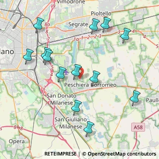 Mappa Via Guglielmo Marconi, 20068 Peschiera Borromeo MI, Italia (4.53923)