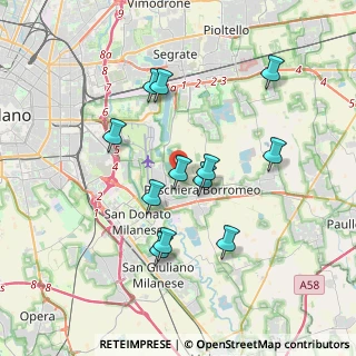 Mappa Via Guglielmo Marconi, 20068 Peschiera Borromeo MI, Italia (3.345)