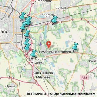 Mappa Via Guglielmo Marconi, 20068 Peschiera Borromeo MI, Italia (4.82833)