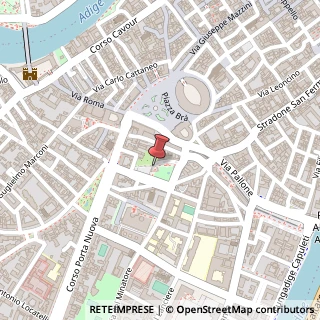 Mappa Piazza Cittadella, 17, 37122 Verona, Verona (Veneto)