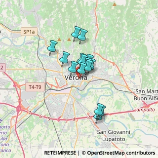Mappa Via San Pietro Incarnario, 37121 Verona VR, Italia (2.41333)