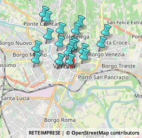Mappa Via San Pietro Incarnario, 37121 Verona VR, Italia (1.445)