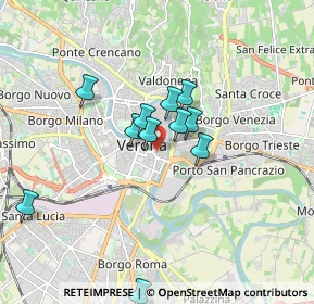 Mappa Vicolo Terre, 37121 Verona VR, Italia (1.42455)