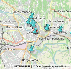 Mappa Via Ponte Rofiolo, 37121 Verona VR, Italia (1.80364)