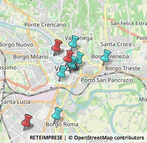 Mappa Vicolo Terre, 37121 Verona VR, Italia (1.52917)