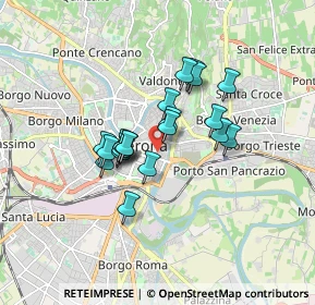 Mappa Via San Pietro Incarnario, 37121 Verona VR, Italia (1.2485)