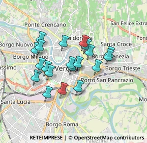 Mappa Vicolo Terre, 37121 Verona VR, Italia (1.425)