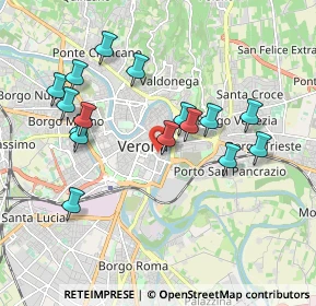 Mappa Vicolo Terre, 37121 Verona VR, Italia (1.8725)