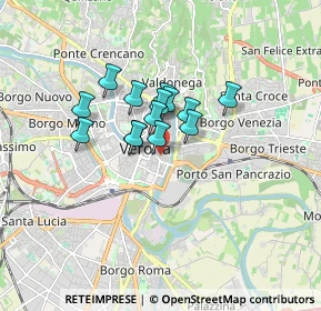 Mappa Via Ponte Rofiolo, 37121 Verona VR, Italia (1.08786)