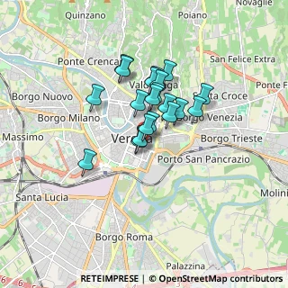 Mappa Via S. Pietro Incarnario, 37121 Verona VR, Italia (1.1855)