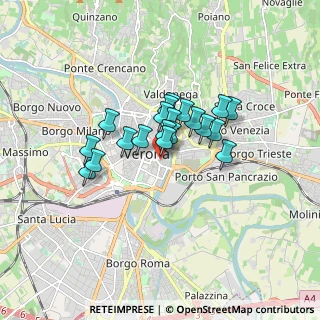 Mappa Via Ponte Rofiolo, 37121 Verona VR, Italia (1.144)