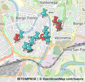 Mappa Vicolo Terre, 37121 Verona VR, Italia (0.70765)