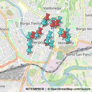 Mappa Vicolo Terre, 37121 Verona VR, Italia (0.7625)
