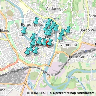 Mappa Via S. Pietro Incarnario, 37121 Verona VR, Italia (0.697)