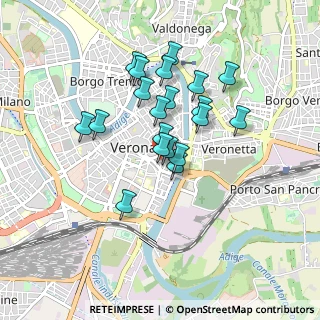 Mappa Vicolo Terre, 37121 Verona VR, Italia (0.7145)