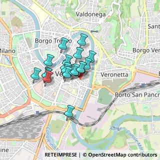 Mappa Via San Pietro Incarnario, 37121 Verona VR, Italia (0.5915)
