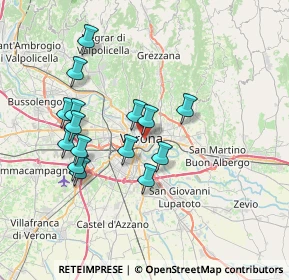 Mappa Via Ponte Rofiolo, 37121 Verona VR, Italia (6.71067)