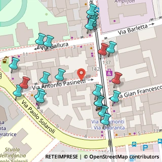 Mappa Via Antonio Pasinetti, 20141 Milano MI, Italia (0.08846)